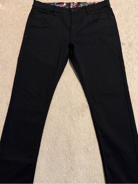 Au Noir Men's Slim Straight Jeans in Black